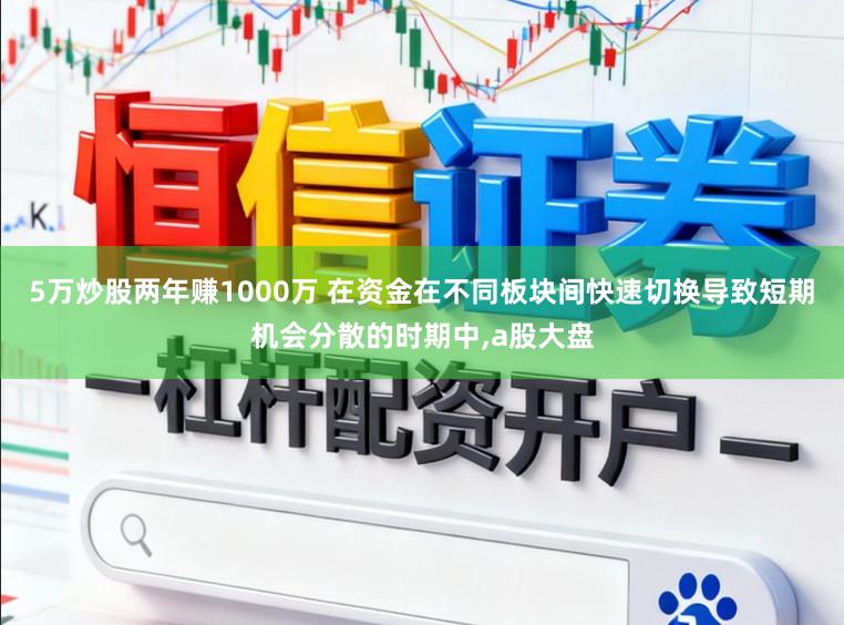 5万炒股两年赚1000万 在资金在不同板块间快速切换导致短期机会分散的时期中,a股大盘